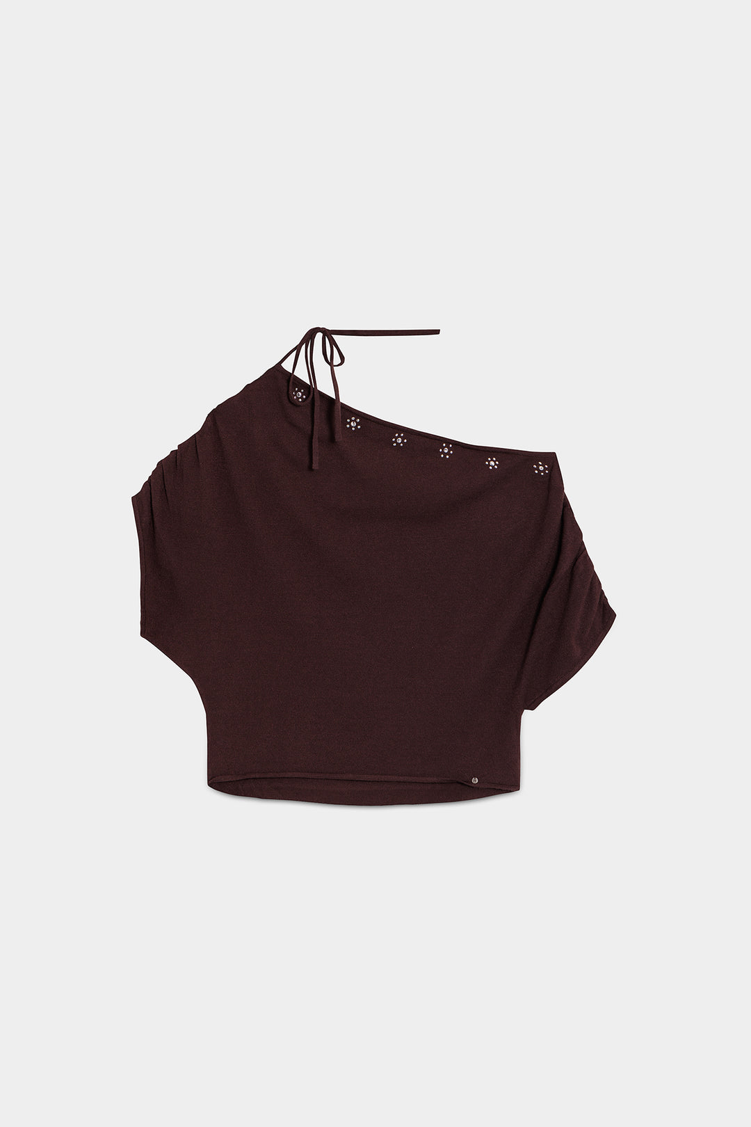 TIE STUD JERSEY TOP