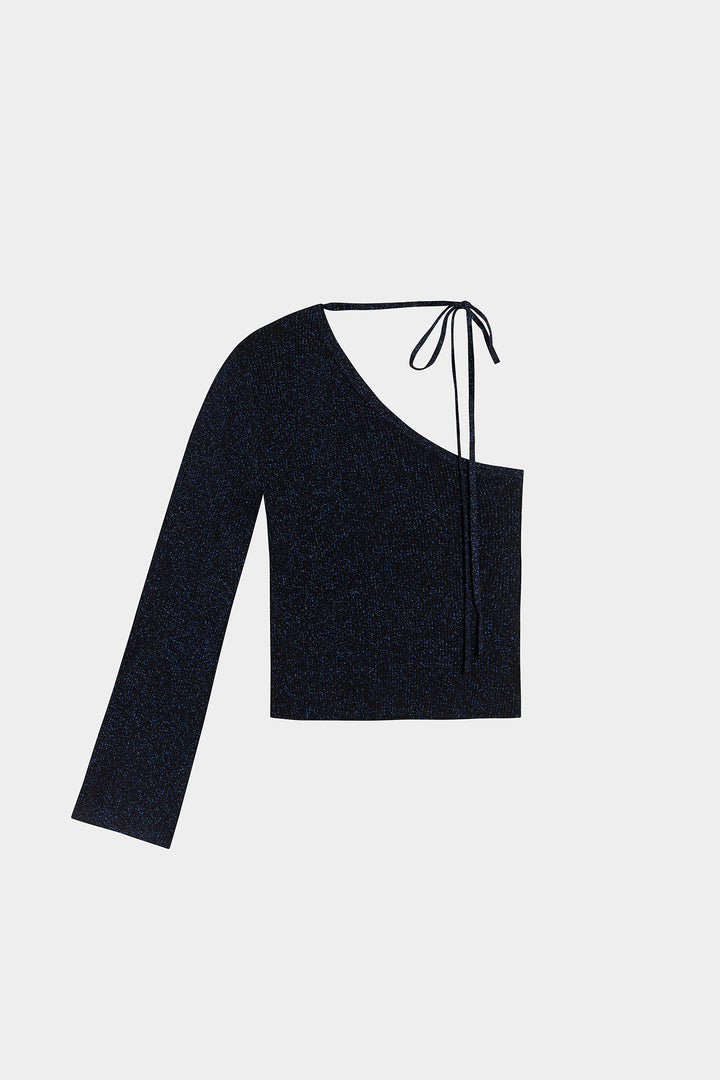 Camisola TOP ASSIMÉTRICA LAZED LUREX