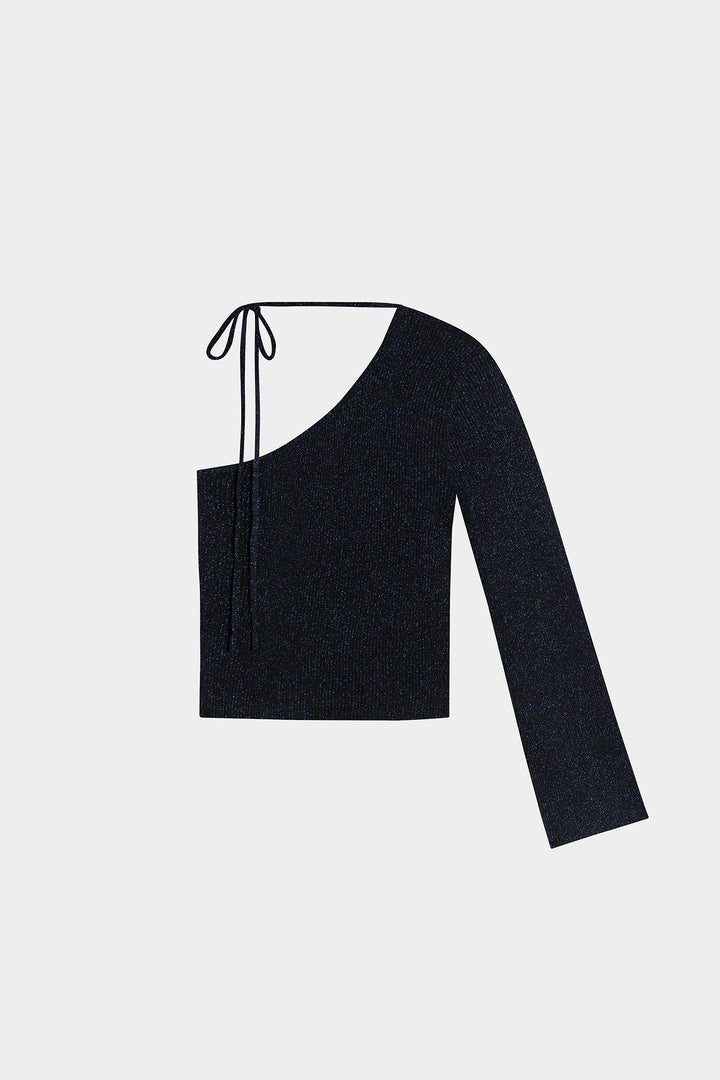 Camisola TOP ASSIMÉTRICA LAZED LUREX