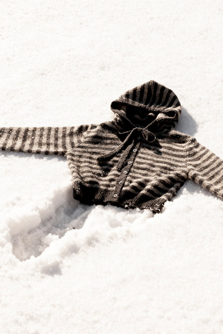 CAMISA COM CAPUZ LISTRADA