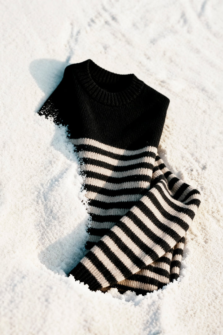 JERSEY COM GOLA BOXE LISTRADA