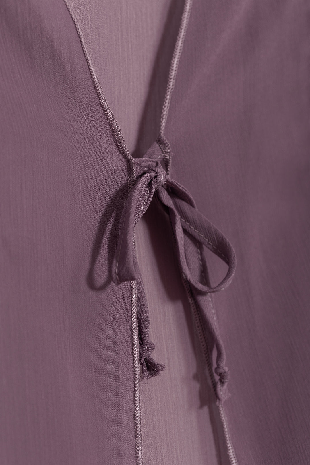 Long chiffon kimono with bows