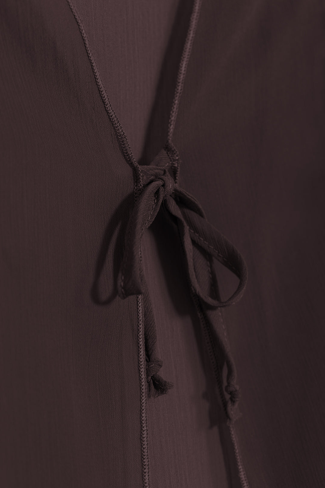 Long chiffon kimono with bows