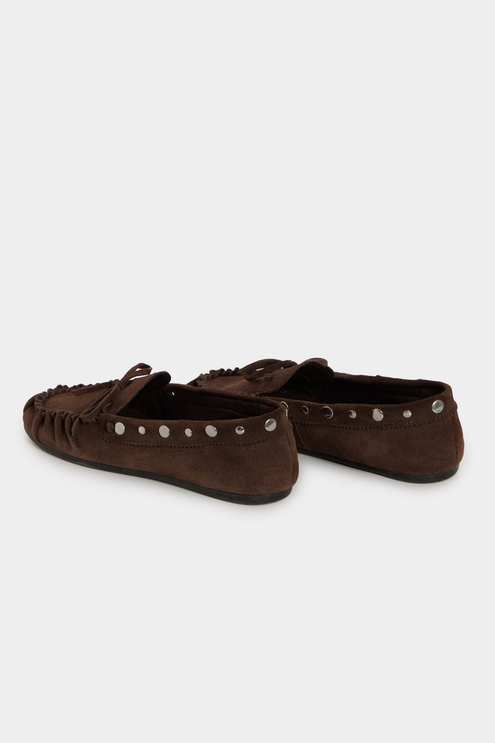 STUDDED LEATHER LOAFER