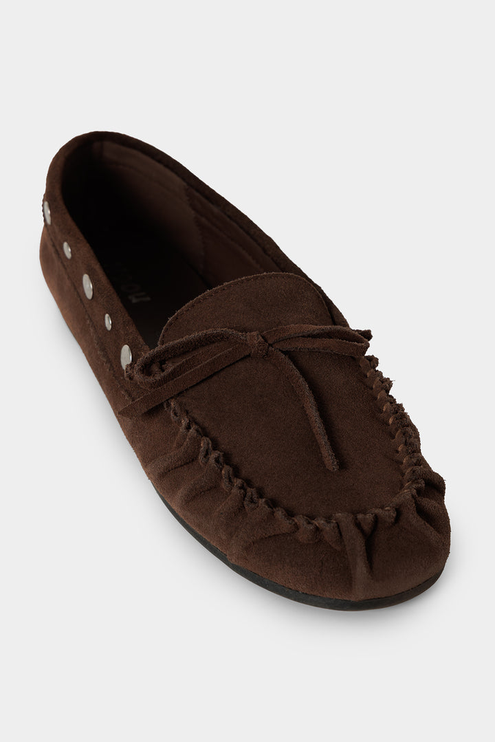 STUDDED LEATHER LOAFER
