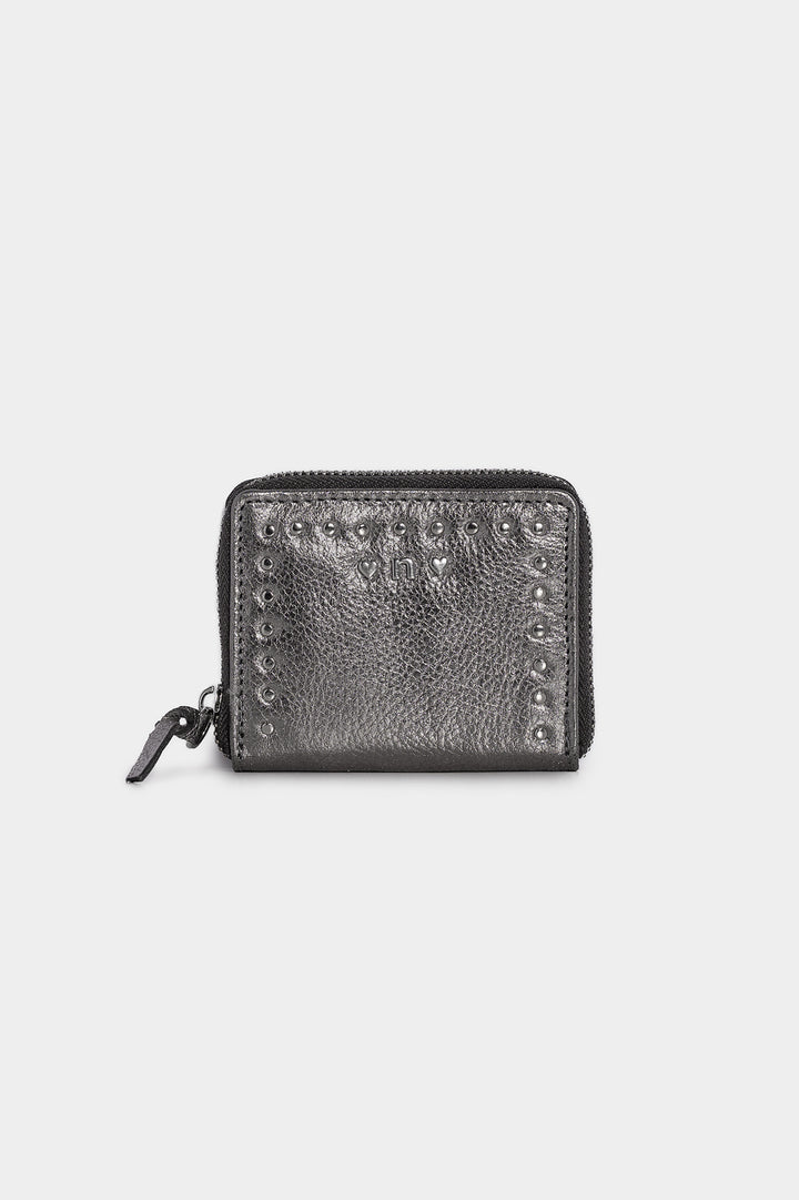 LEATHER WALLET WITH STUDS