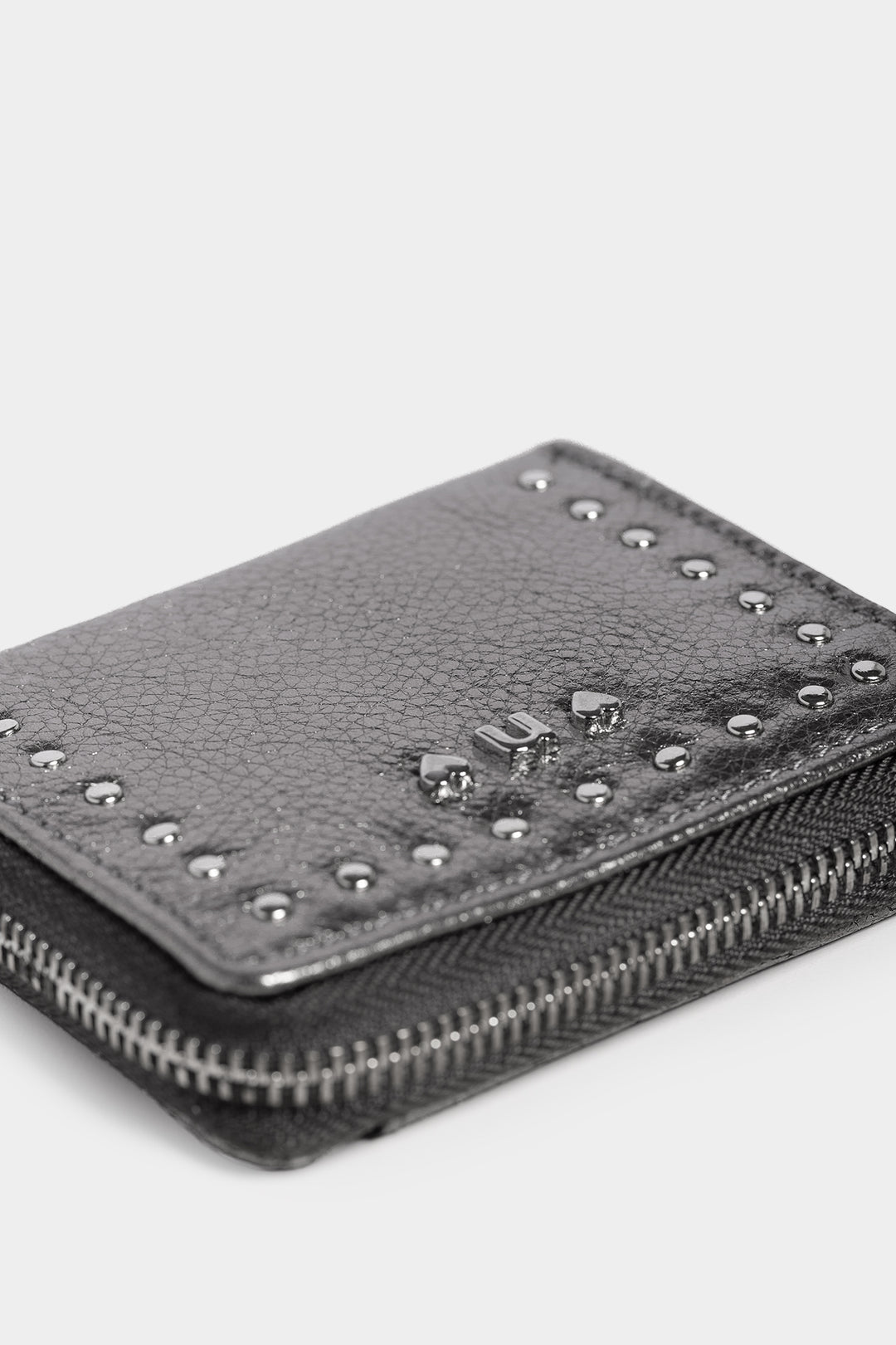 LEATHER WALLET WITH STUDS
