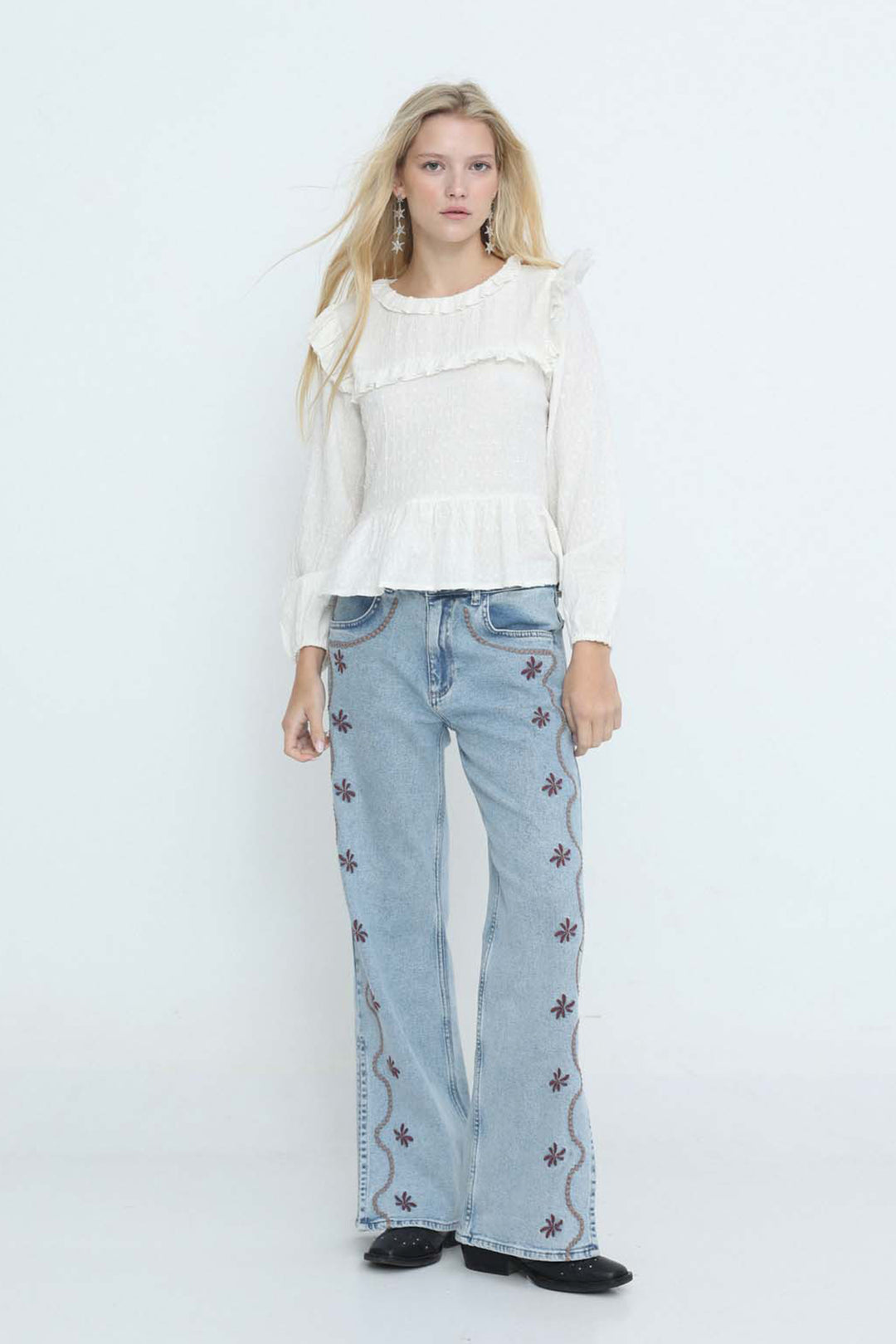 Embroidered Jeans