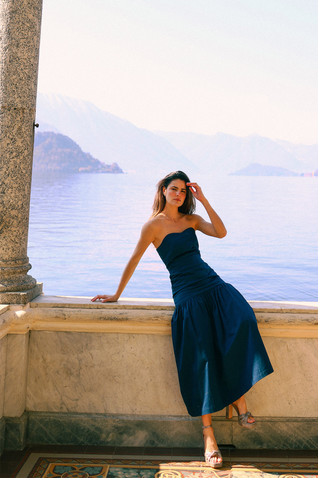 VESTIDO MIDI BANDEAU CLAUDIA