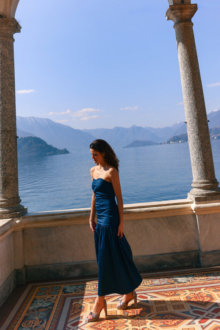 VESTIDO MIDI BANDEAU CLAUDIA