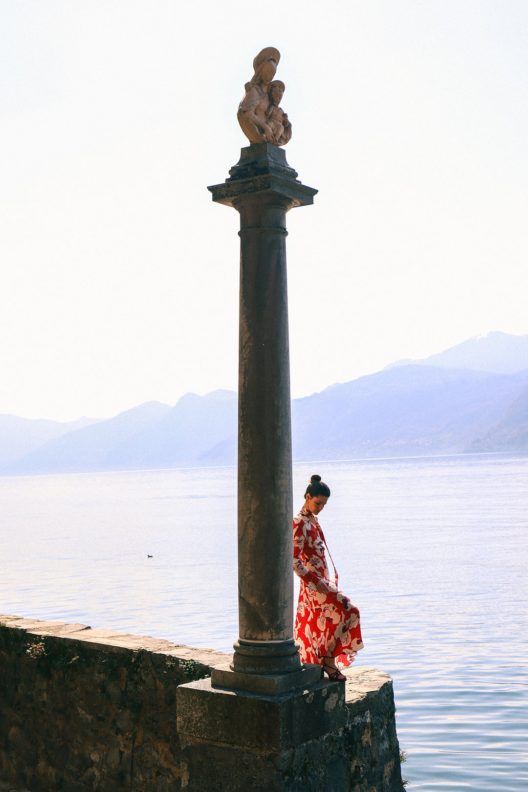 ARIEL ASYMMETRIC MIDI DRESS