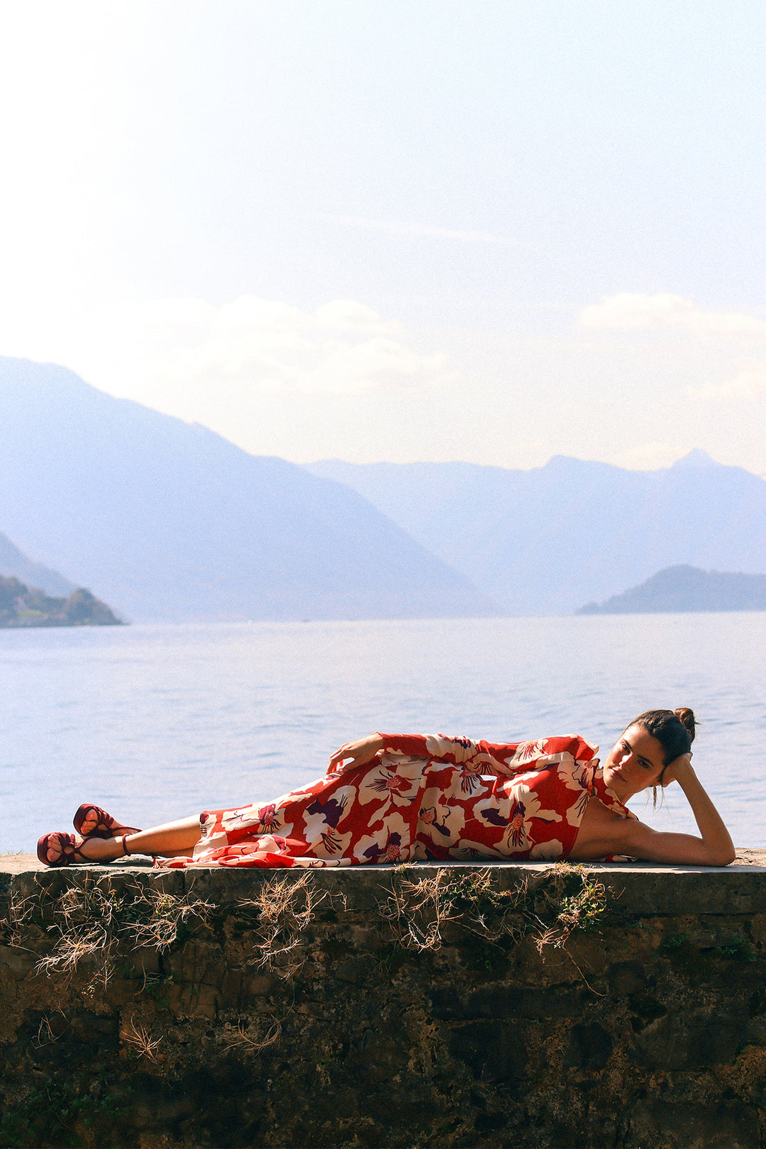 ARIEL ASYMMETRIC MIDI DRESS