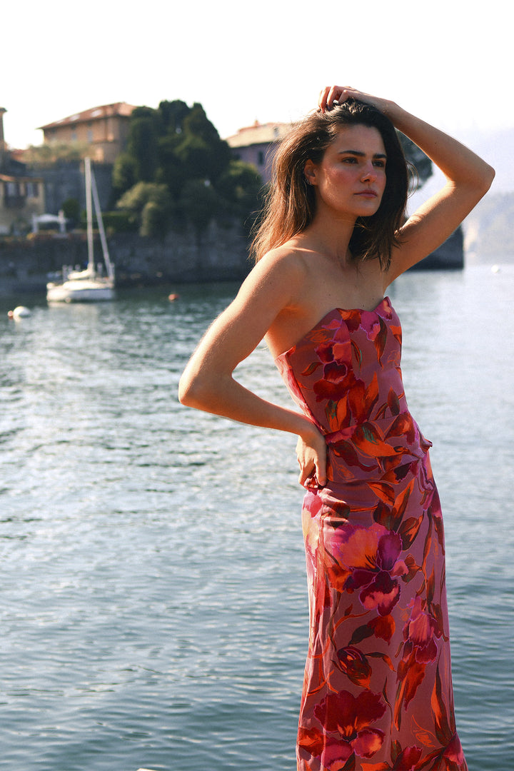 FALDA MIDI VOLANTE REGINA