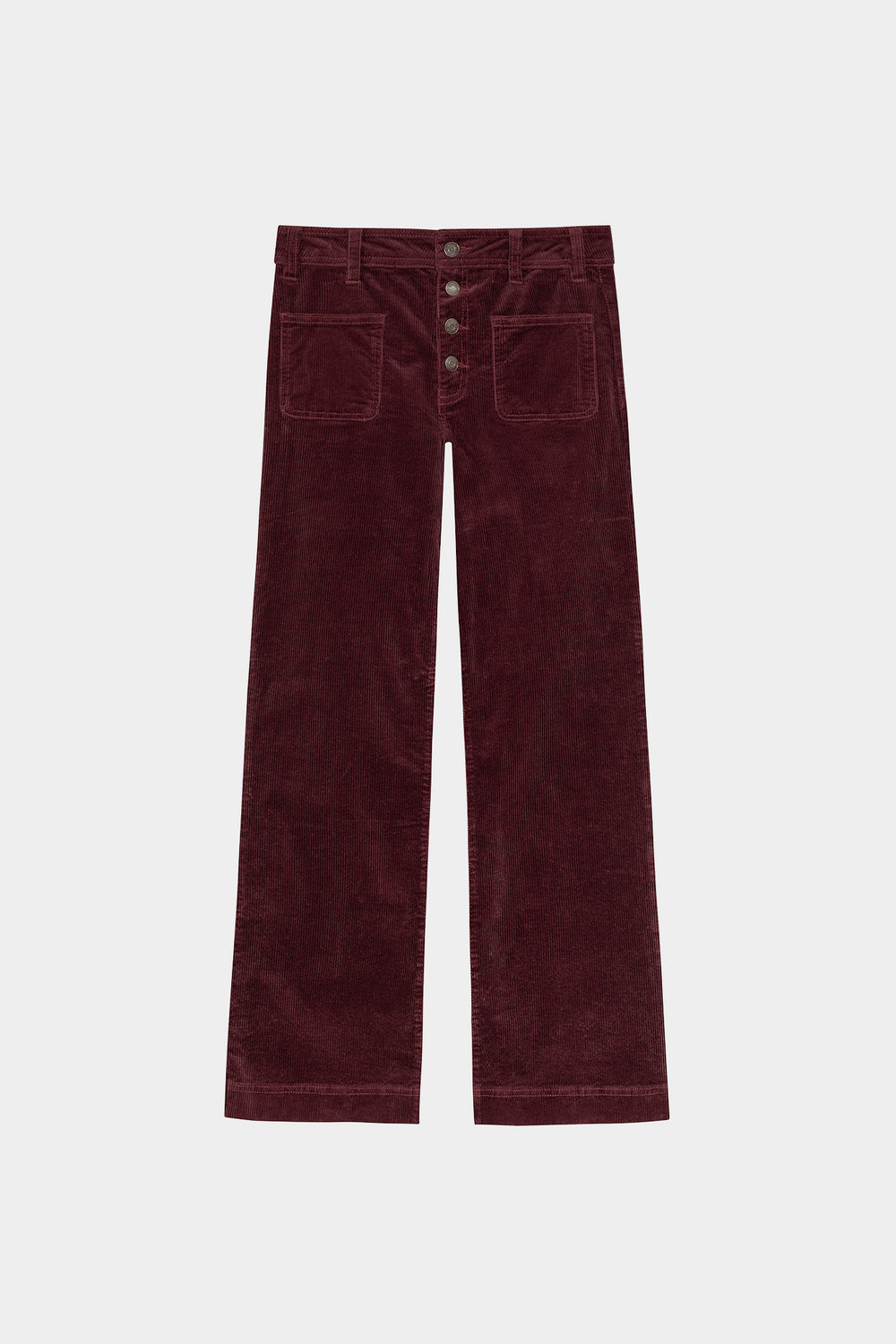 BASIC CULOTTE PANTS WITH CORDUROY POCKETS