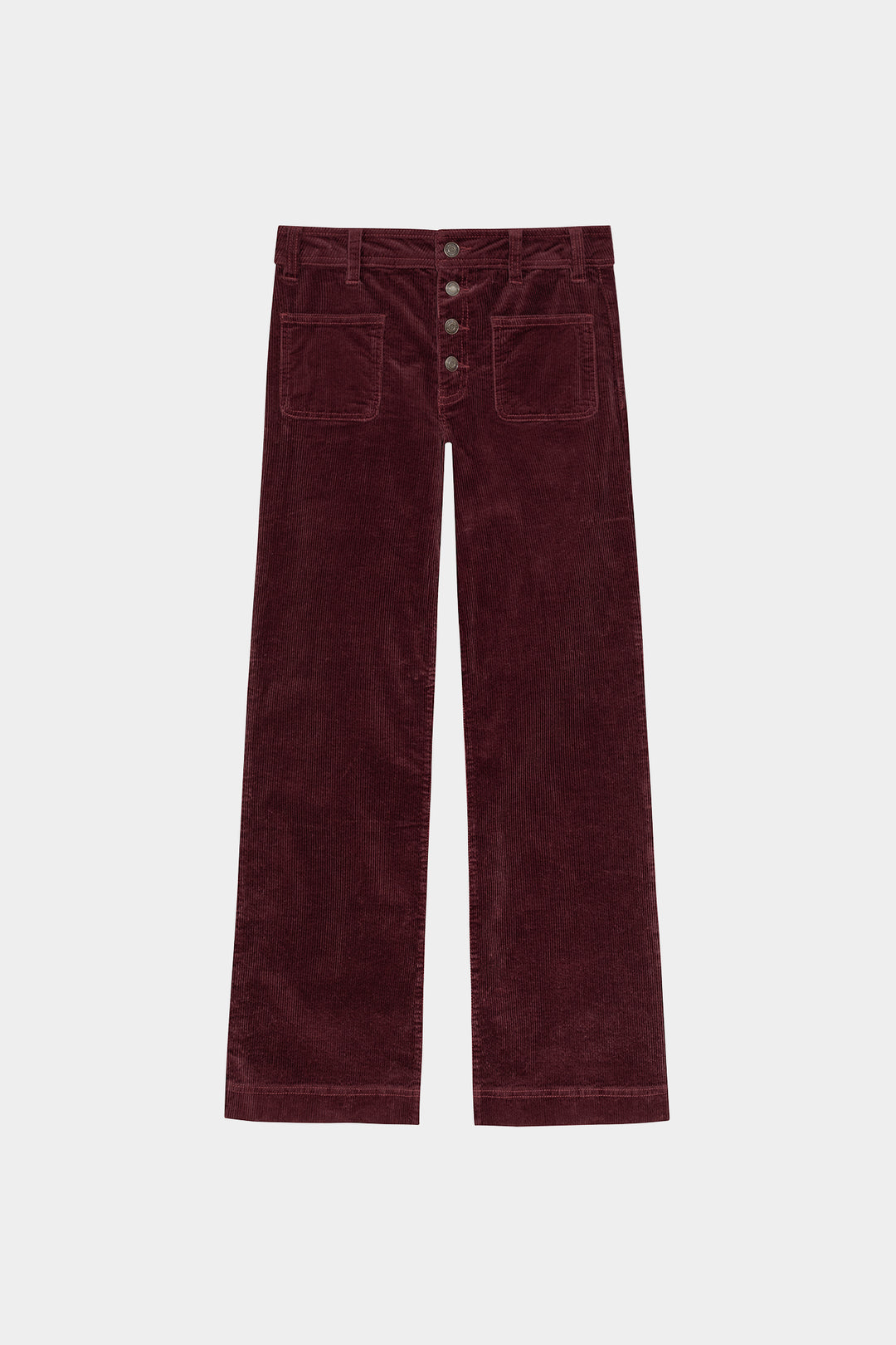 BASIC CULOTTE PANTS WITH CORDUROY POCKETS