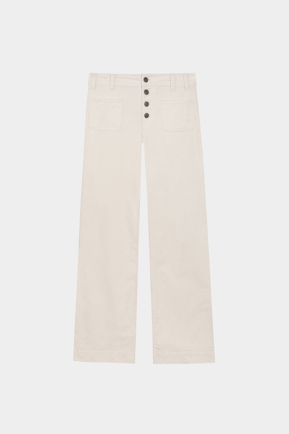 BASIC CULOTTE PANTS WITH CORDUROY POCKETS