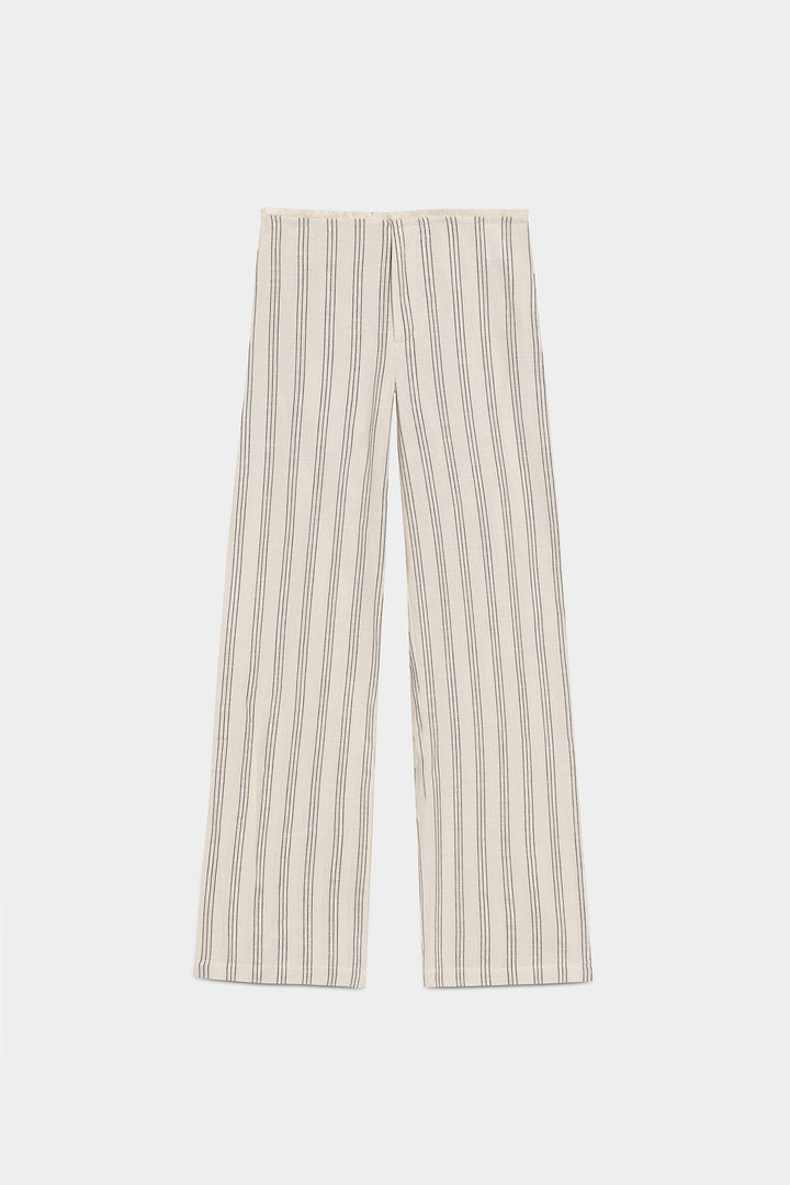 PANTALON DESFLECADO RAYAS LUREX