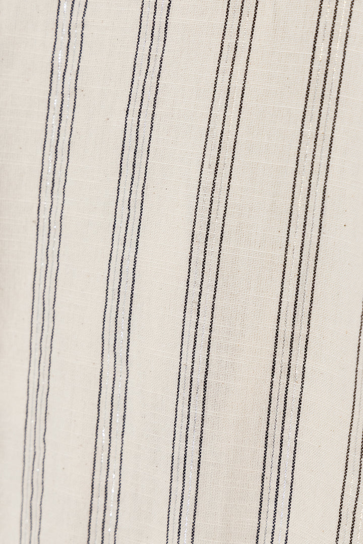 PANTALON DESFLECADO RAYAS LUREX