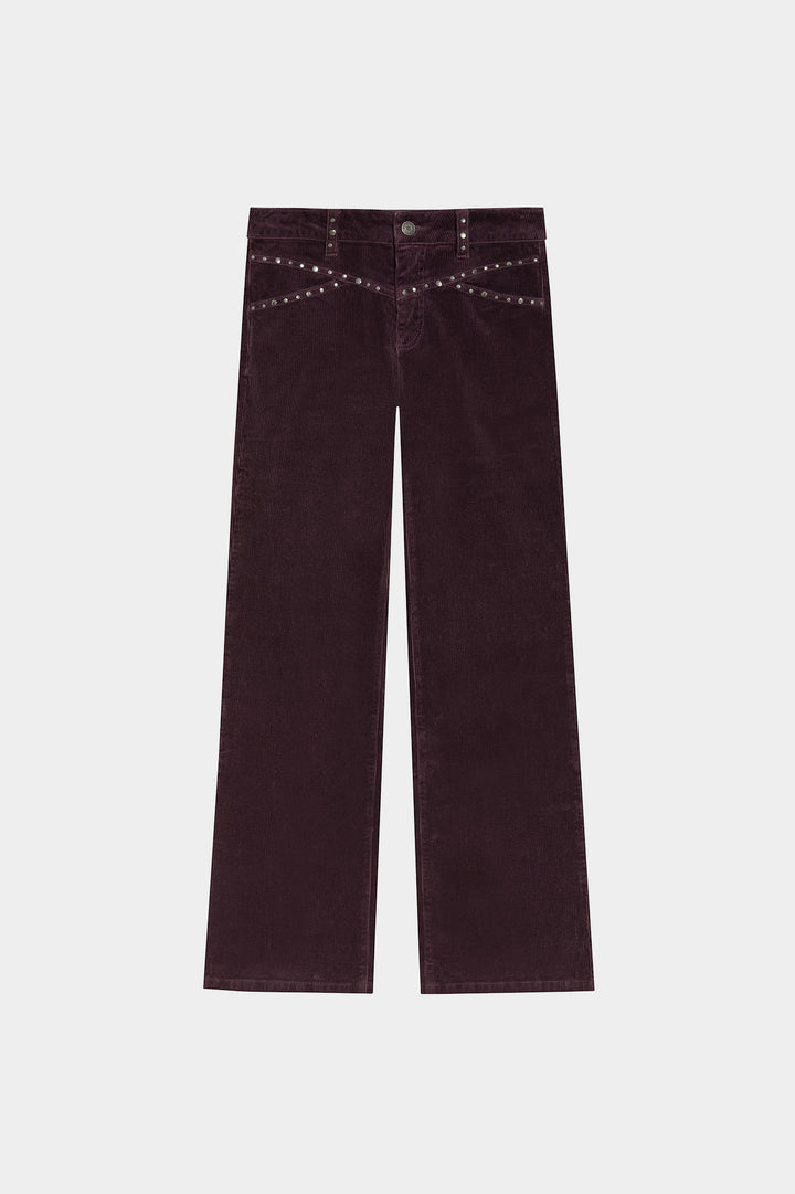 PANTALON PANA RECTOS CANESU TACHAS