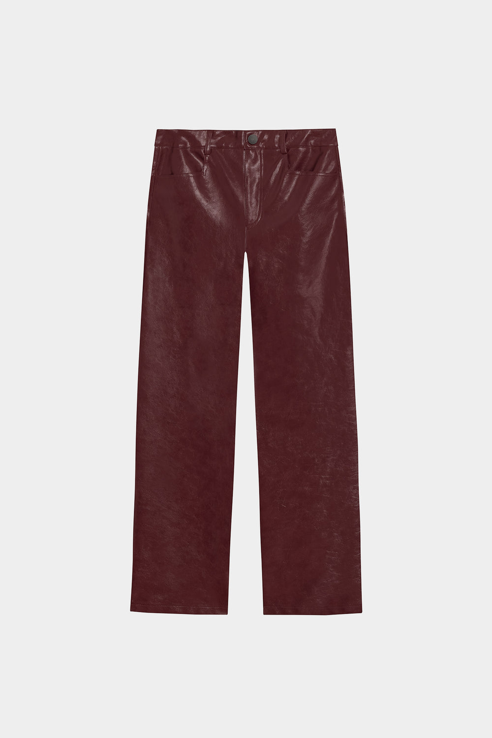 PANTALON RECTO EFECTO PIEL