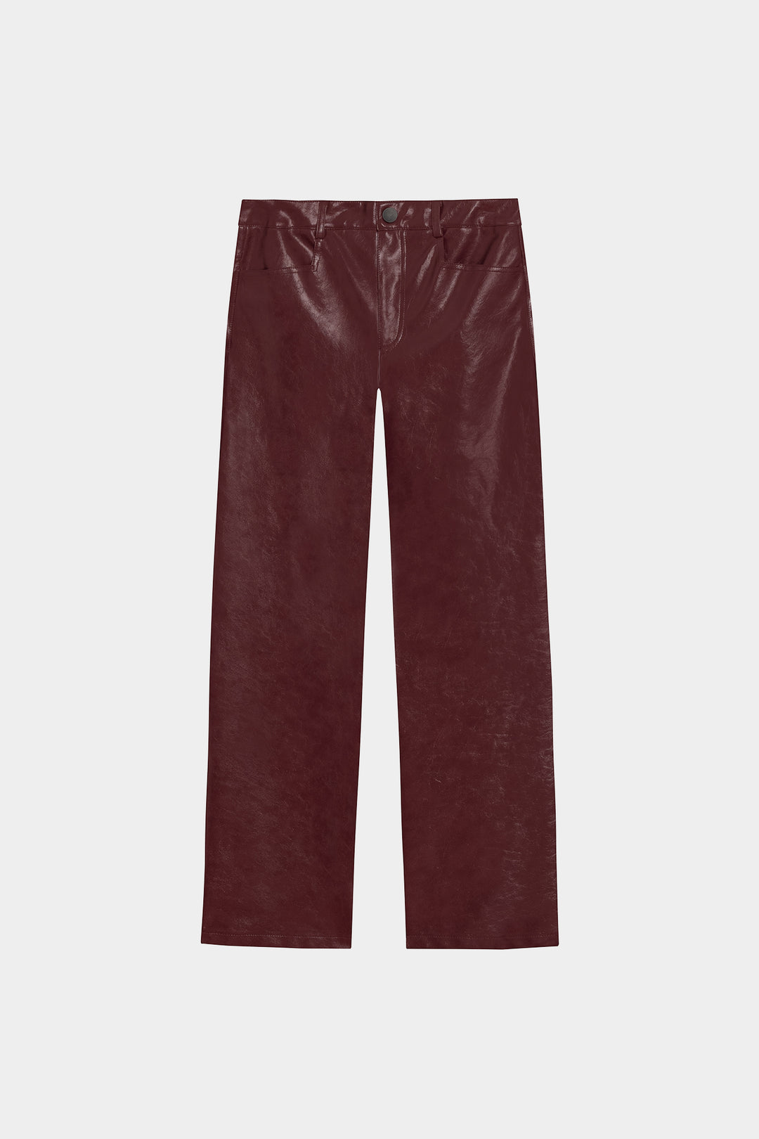PANTALON RECTO EFECTO PIEL