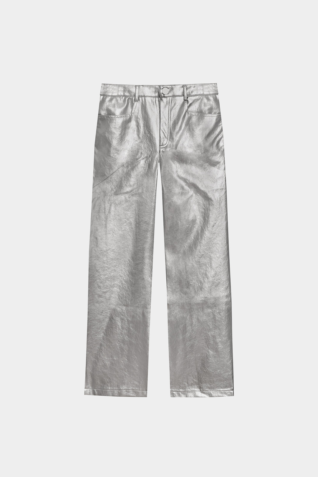 PANTALON RECTO EFECTO PIEL
