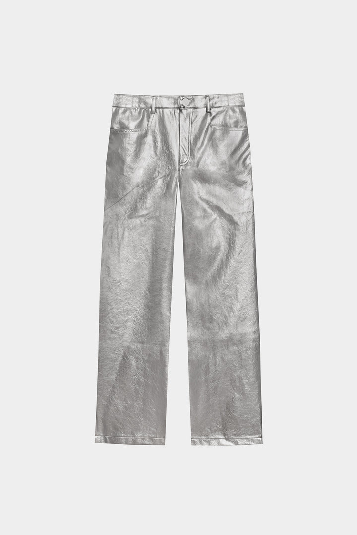 PANTALON RECTO EFECTO PIEL
