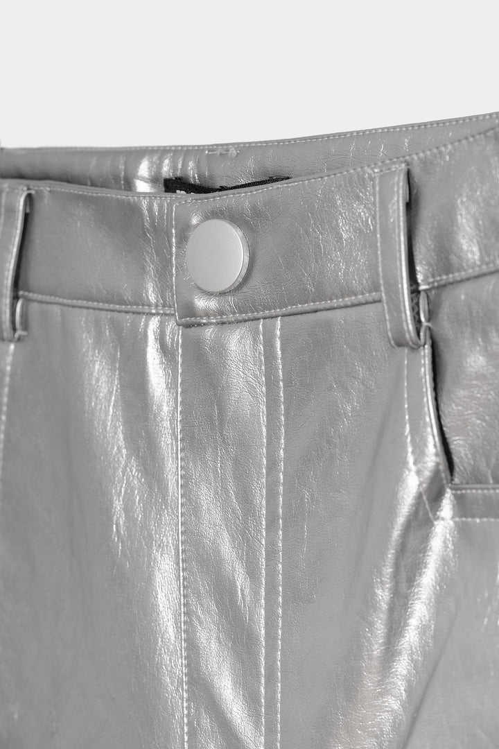 PANTALON RECTO EFECTO PIEL