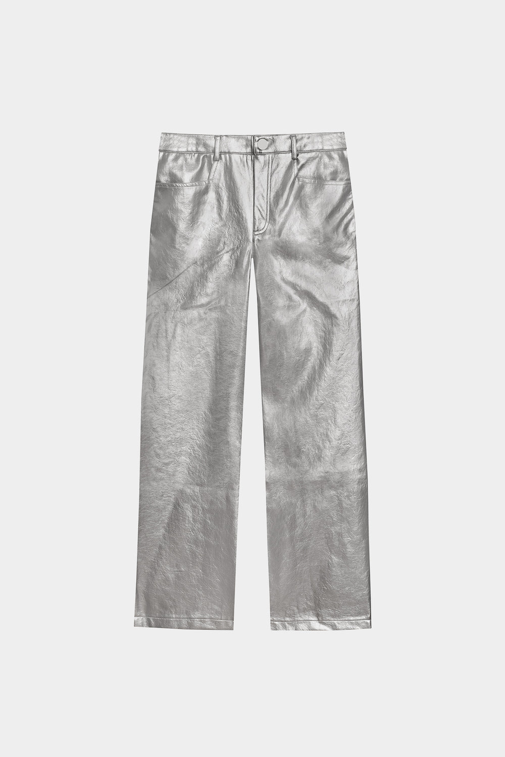 PANTALON RECTO EFECTO PIEL