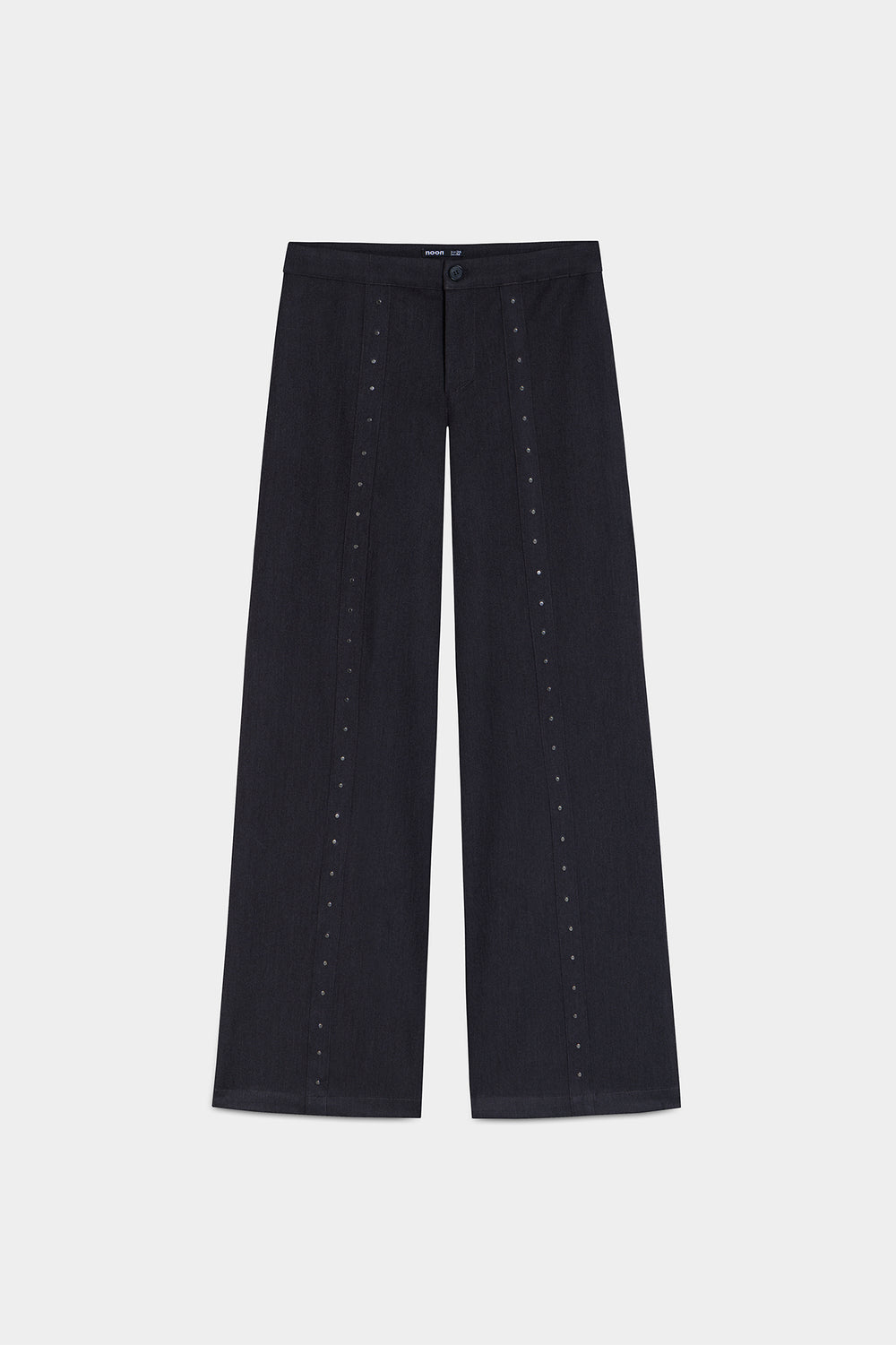 LOW-RISE STUDDED PANTS