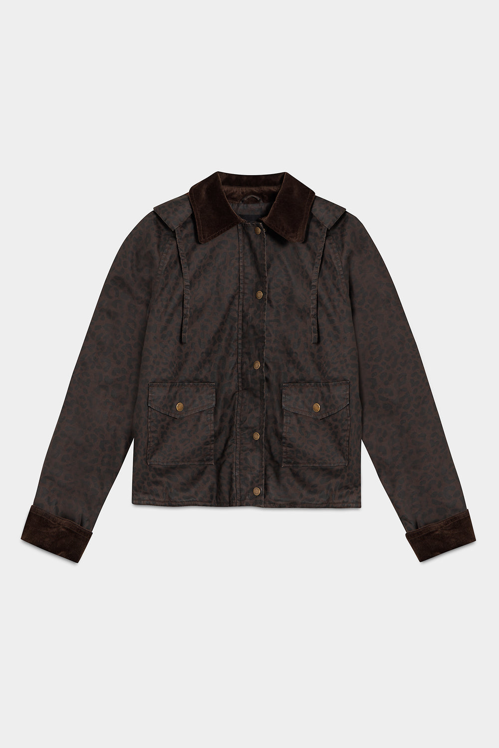 PARKA IMPERMEABLE CAPUCHA LEOPARDO