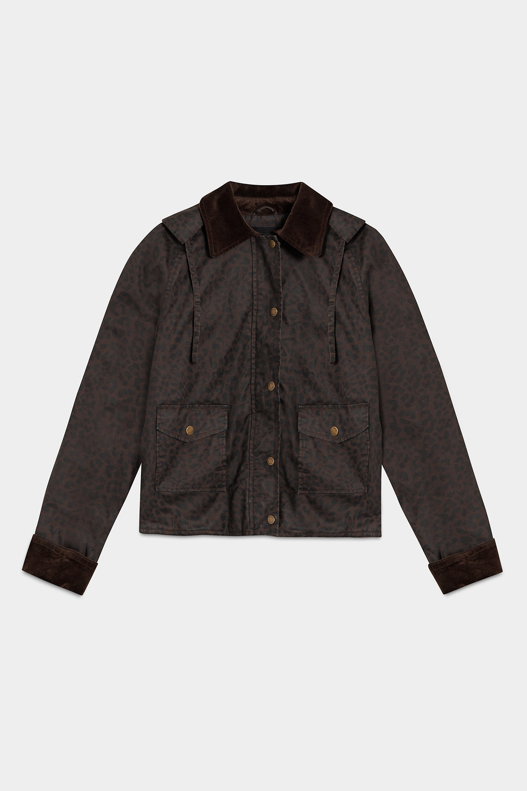PARKA IMPERMEABLE CAPUCHA LEOPARDO