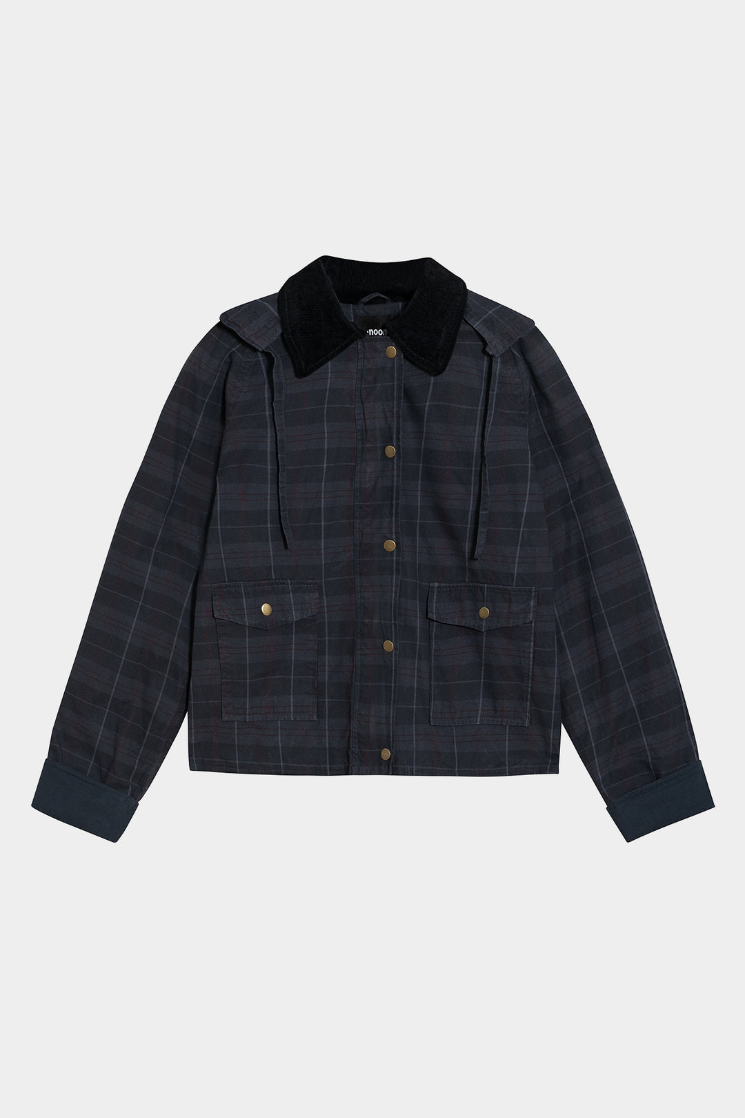 Waterproof Parka with Checkered Hood