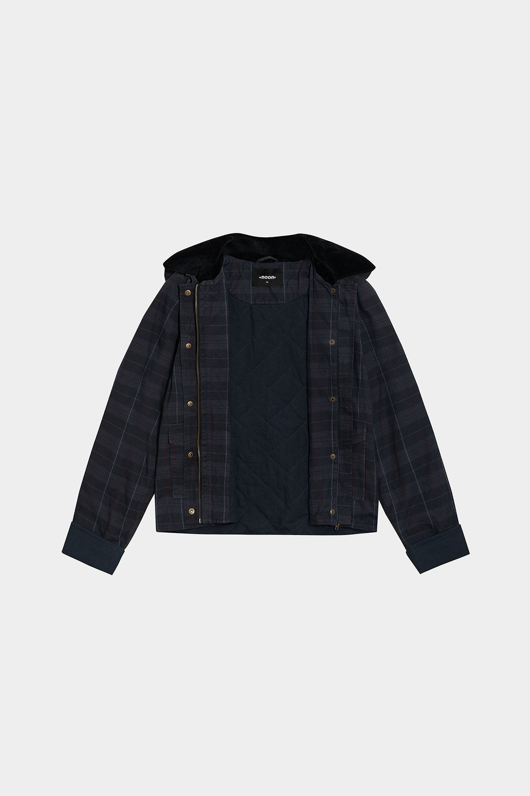 Waterproof Parka with Checkered Hood