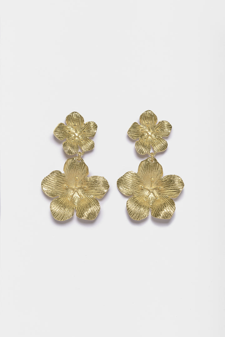 PENDIENTES DOBLE FLOR
