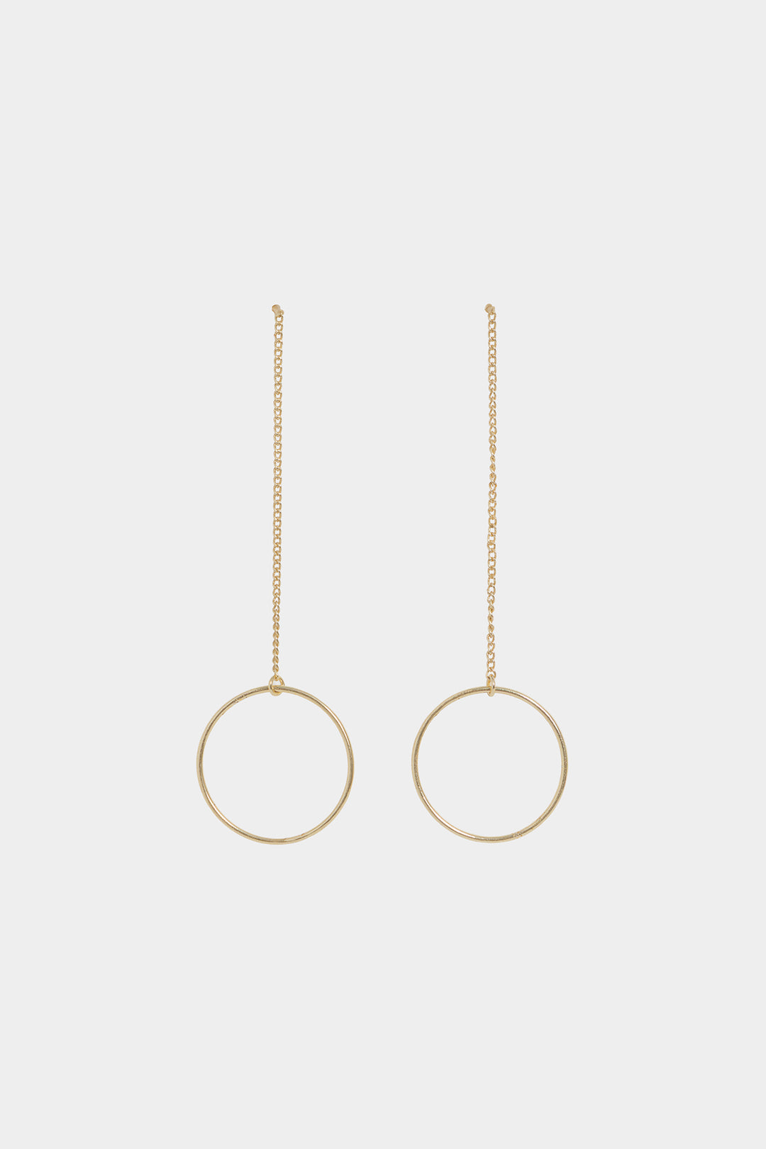 PENDIENTES CADENA ARO LARGO