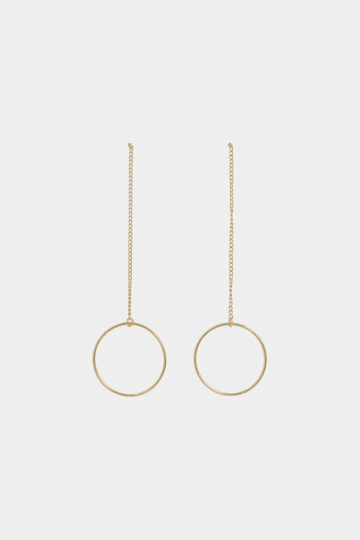 PENDIENTES CADENA ARO LARGO