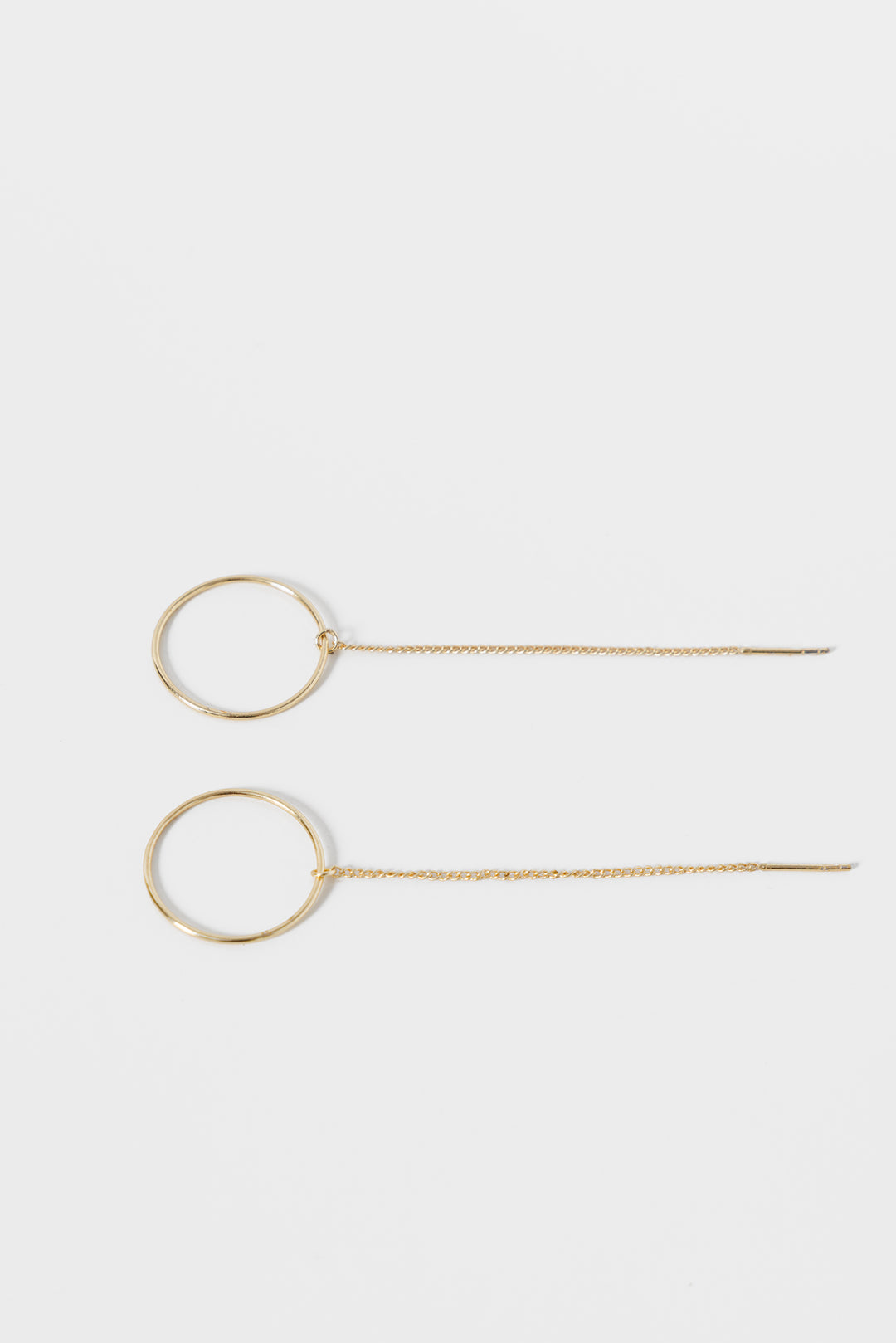 PENDIENTES CADENA ARO LARGO