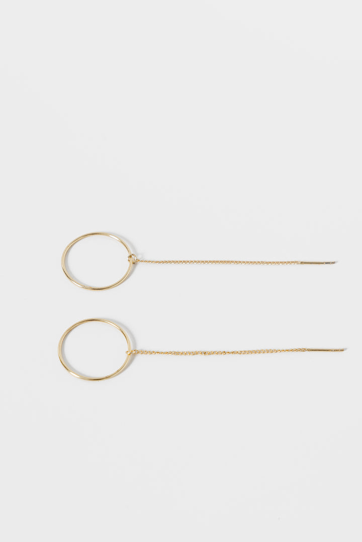 PENDIENTES CADENA ARO LARGO