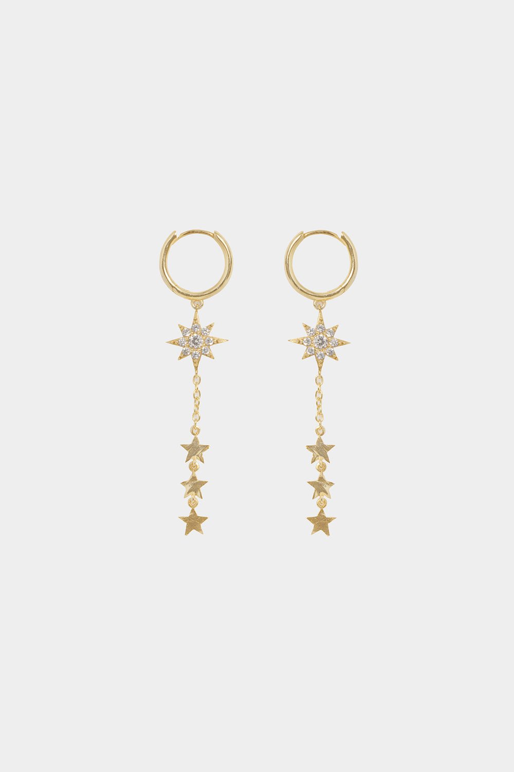 PENDIENTES CADENA ESTRELLAS