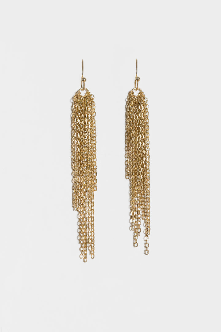 PENDIENTES DORADO CADENAS