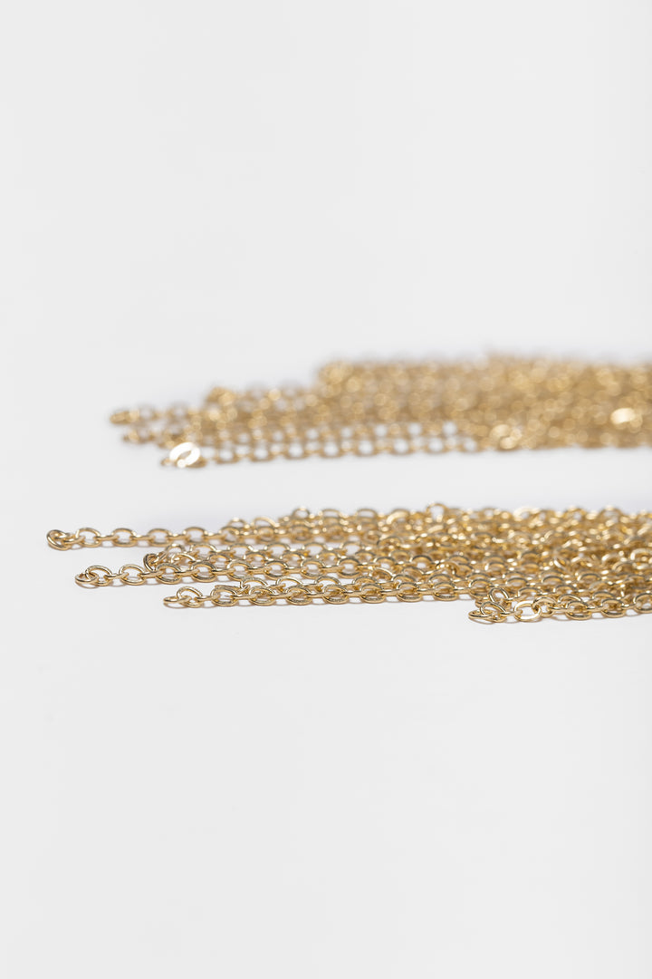 PENDIENTES DORADO CADENAS