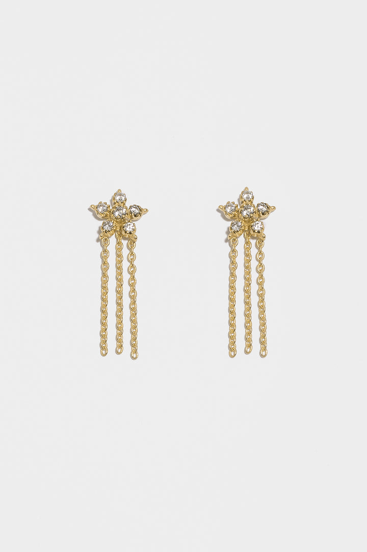 PENDIENTES MINI ESTRELLA BRILLO CADENAS