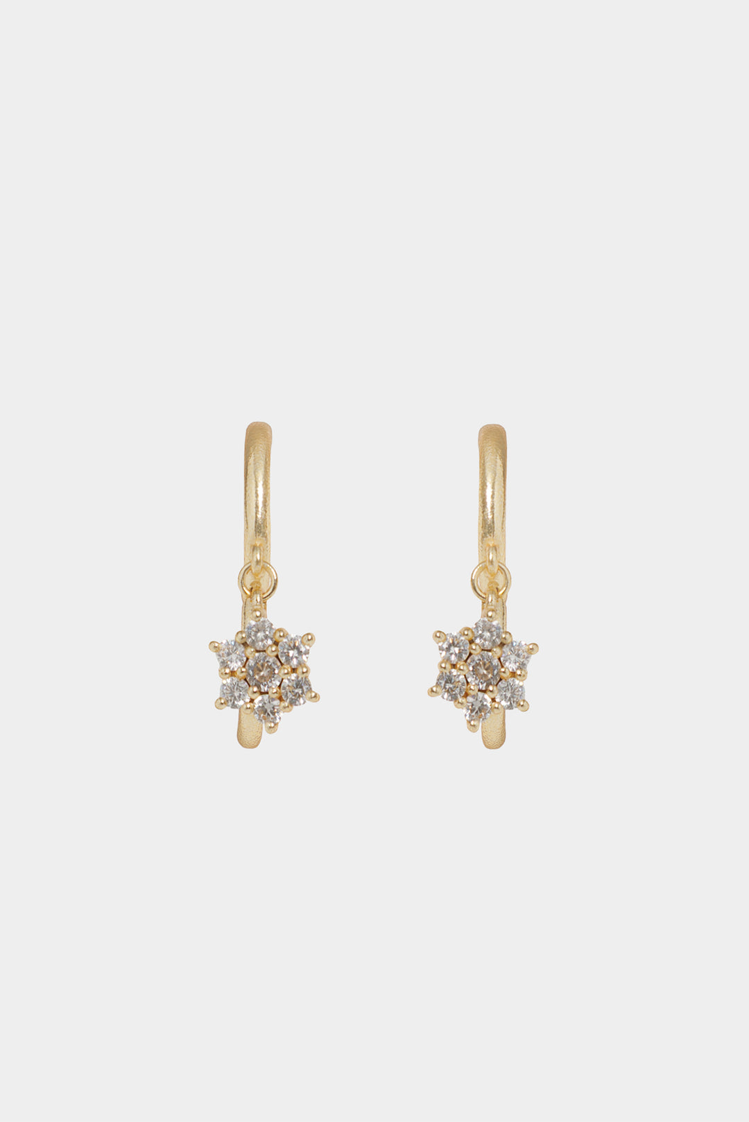PENDIENTES MINI FLOR BRILLOS