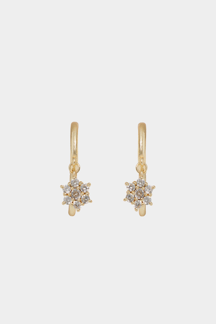 PENDIENTES MINI FLOR BRILLOS
