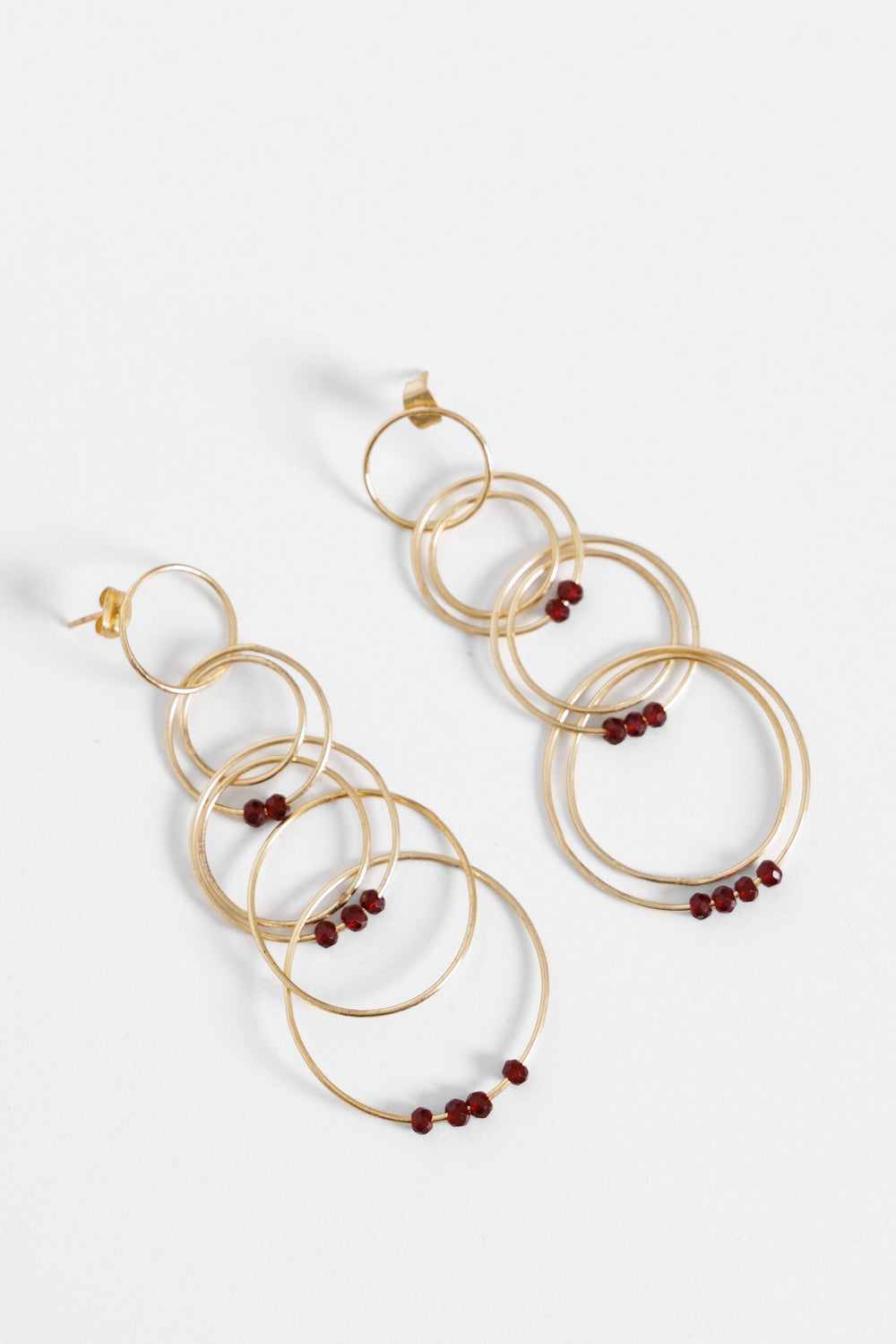 PENDIENTES MULTI AROS BOLITAS