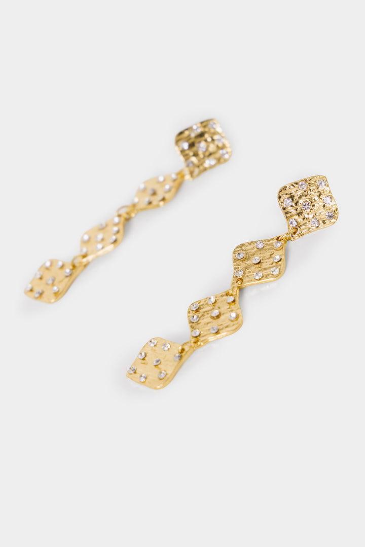 PENDIENTES ROMBOS BRILLOS