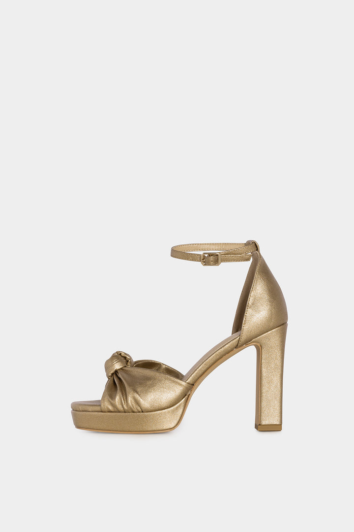KNOT HEEL SANDAL