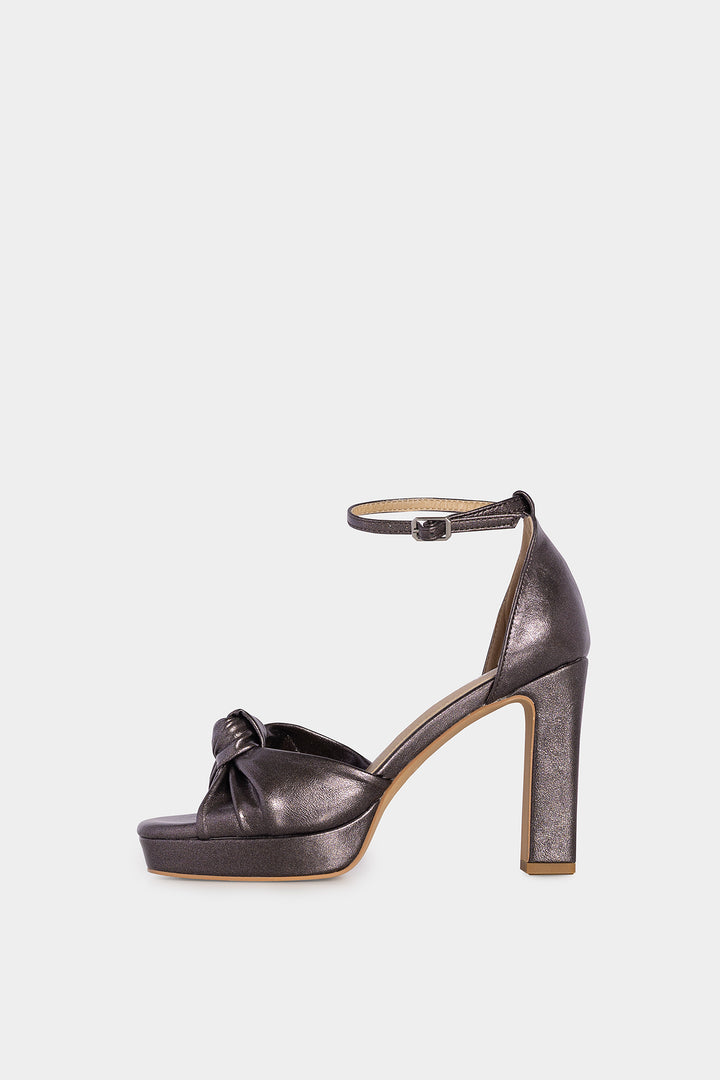 KNOT HEEL SANDAL