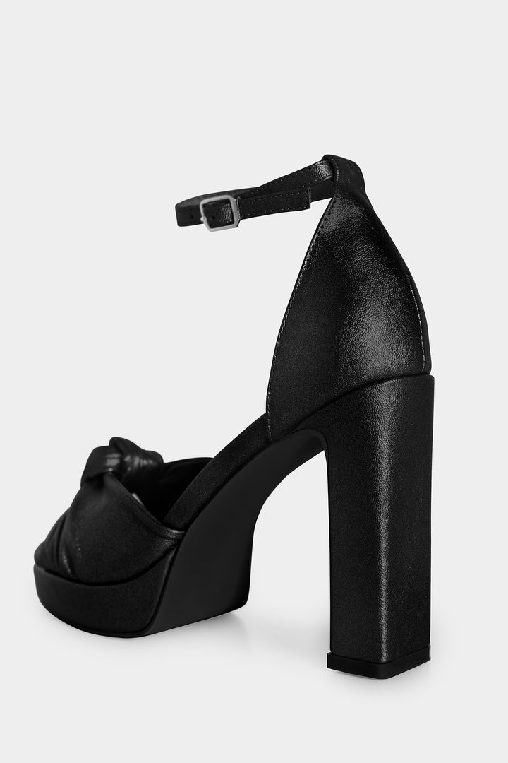 KNOT HEEL SANDAL